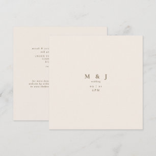 Convites Casamento Quadrado Moderno Simples e Elegante