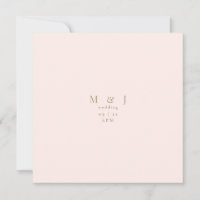Casamento Quadrado Simples e Simples de Blush Mode
