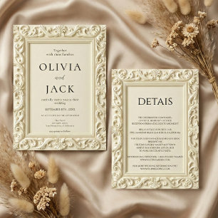 Convites Casamento Quadro Elegância Barroca Casamento