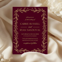 Casamento Quadro Floral Desenhado à Mão em Champan