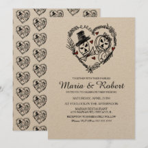 Casamento Rabisco Esqueleto Preto Branco Gótico