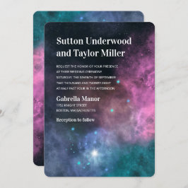 Convites Casamento Rainbow Galaxy