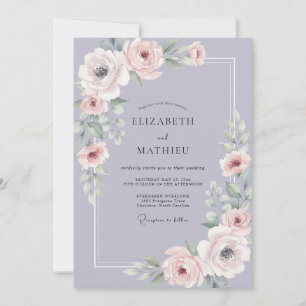 Convites Casamento Ranunculus Eucalipto Lavanda Malva