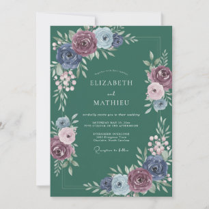 Convites Casamento Ranunculus Eucalipto Petrolina Ameixa