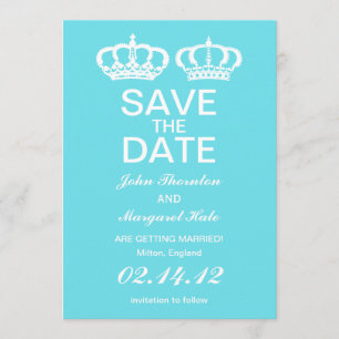 Convites Casamento Real Azul Salve a Data