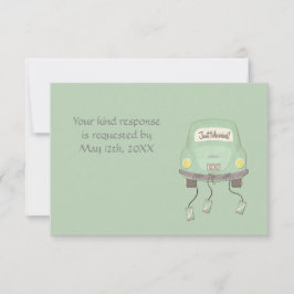 Convites Casamento Recém-Casados Resposta RSVP Fofo