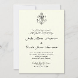 Convites Casamento Religioso Clássico Elegante Católico