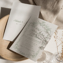 Casamento Retro Clássico Vintage Verde Salvia Dinh