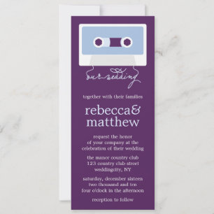 Convites Casamento retro de Mixtape