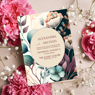Convites Casamento Retrô Vintage Anos 60 Terracota