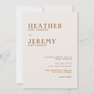 Convites Casamento Retroativo Colorido de Bright Boho