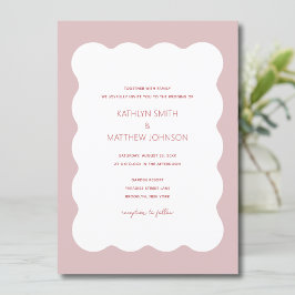 Convites Casamento Retroativo da Fronteira Vermelha Cor-de-