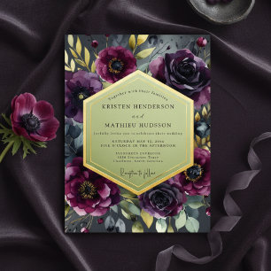 Convites Casamento Romance Flor de Ameixa