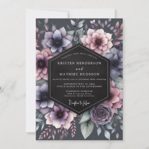 Convites Casamento Romance Flor de Ameixa