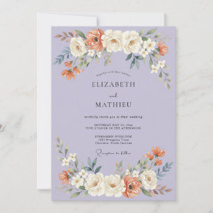 Convites Casamento Romance Flor de Vinca