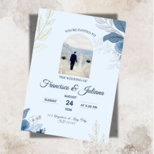 Convites Casamento Romântico à Beira-Mar