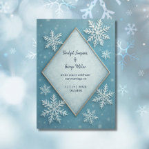 Casamento Romântico Blue Snowy Blue Wonderland