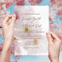 Casamento Romântico Blush Pink Cherry Blossoms
