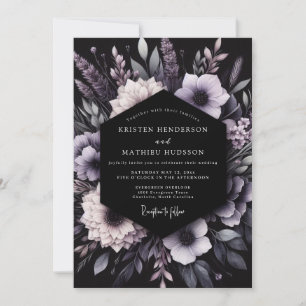 Convites Casamento Romântico Botânico de Lavanda