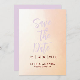 Convites Casamento romântico com cor d'água