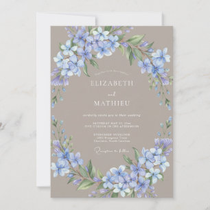 Convites Casamento Romântico com Flores de Lavanda