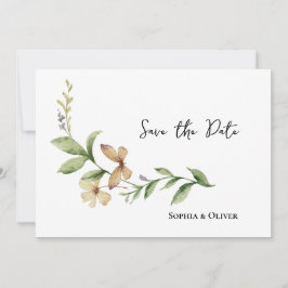 Convites Casamento Romântico da Flor de Campo Salve a Data