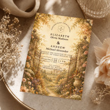 Casamento Romântico de Flores Silvestres de Outono