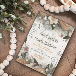 Convites Casamento Romântico de Inspirividade Moderna Elega