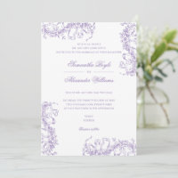 Casamento Romântico de Lavanda Floral Francesa Roc