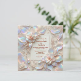 Convites Casamento romântico de Rosa Flor