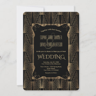 Convites Casamento Romântico do Excelente Negro de Hollywo