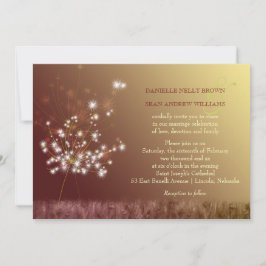 Convites Casamento Romântico do Jardim Dandelion