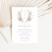 Casamento Romântico do Monograma de Pastel Molado