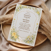 Casamento Romântico Elegante com Florais Amarelos