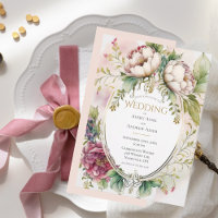 Casamento Romântico Elegante com Rosa Esmaecido