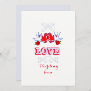 Convites Casamento Romântico Elegante de casando