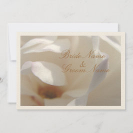 Convites Casamento Romântico entre a Ivory Magnolia