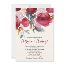 Casamento Romântico Floral Borgonha Marsala