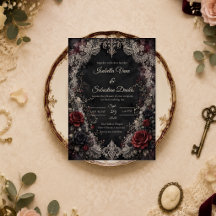 Casamento Romântico Gótico de Renda