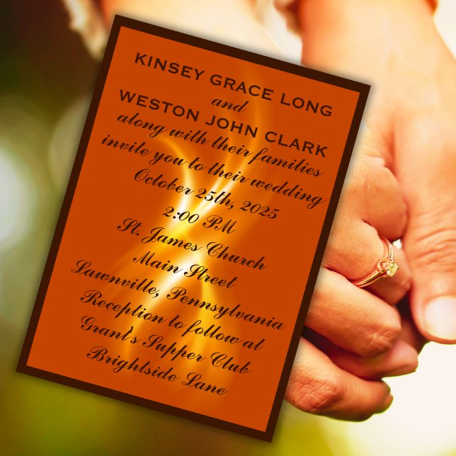 Convites Casamento Romântico por Chama (Criador carregado)