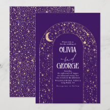 Casamento Romântico Roxo Celestial