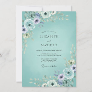 Convites Casamento Romântico Sereno Espuma do Mar