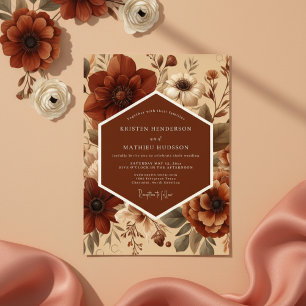 Convites Casamento Romântico Sienna Bloom
