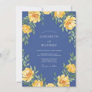 Convites Casamento Rosa Amarela Slate