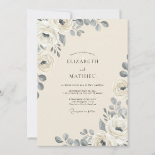 Convites Casamento Rosa Ardósia Marfim