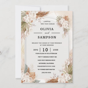 Convites Casamento Rosa Bege Dourado Borgonha Dourado