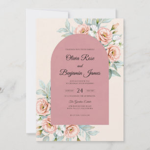 Convites Casamento Rosa Champanhe Mauve