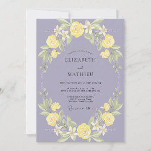 Convites Casamento Rosa Citrino Periwinkle