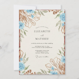 Convites Casamento Rosa Cobre Azure