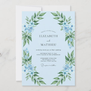 Convites Casamento Rosa Folhosa de Centáurea